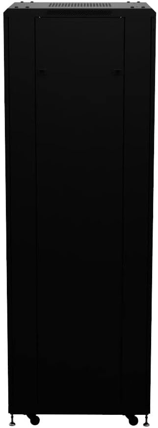 NavePoint 42U AV Rack Cabinet, 28 in Depth, Cold-Rolled Steel, Black