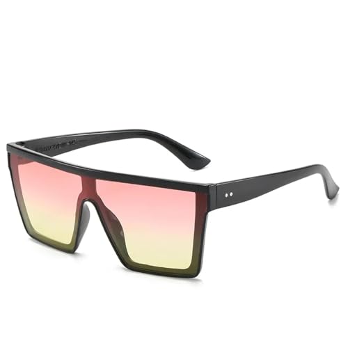 Lunettes de soleil rétro grande monture femmes hommes UV400