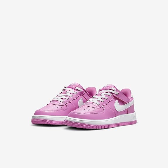 Nike Force 1 Low EasyOn Little Kids' Shoes (FN0237-600, Playful Pink/White) Size 13