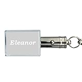 Personalizable. Llavero rectangular personalizado con un nombre o nombre en 3D por láser luminoso – Llavero personalizado con luz texto, joya regalo para el día de la madre para mujer y hombre