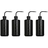 BE-TOOL Lot de 4 flacons de lavage de sécurité de 500 ml avec buse en plastique avec ét...