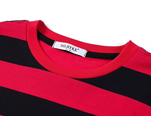 Image of DILBYKE Boys Girl Long Sleeve Striped Crew Neckline T-Shirts Kid Tee