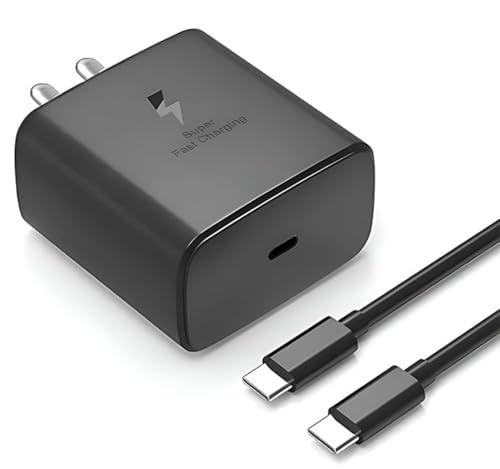 Image of 45W Charger for Compatible for Samsung S24 Ultra Galaxy Z Fold5, Galaxy S23 Ultra USB-C Fast Charging Durable USB-C Cable Included High-Speed Power gly1328
