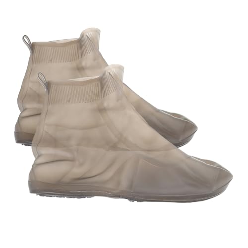 Cubiertas para zapatos de lluvia Holibanna, protectoras de silicona impermeables, antideslizantes y resistentes al desgaste, talla 37-39, color gris