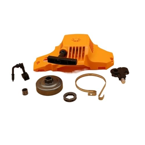 DEMULAX Cojinete de banda freno bomba aceite, embrague arranque retroceso, rueda dentada, llanta, for Partner, 350 351, piezas motosierra gasolina Kit de embrague de tambor para motosierra