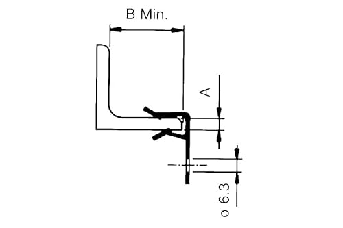 CLIP IN ACCIAIO PER FISSAGGIO SU TRAVE DI FERRO AD...