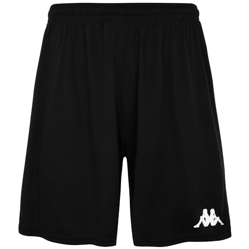 Kappa Borgo Pantaloncini Sportivi, Uomo, Nero, L