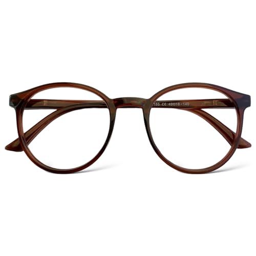 Armação Óculos Para Grau Masculino Redondo Retrô (Terra)