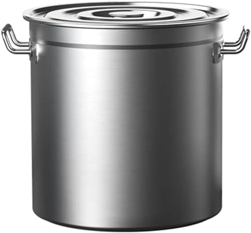 DLAZUM Freidora Comercial de Pavo de 27/45/63 Cuartos de galón, Olla para mariscos, cangrejos y hervir cangrejos, con colador y Tapa, Compatible con Todo Tipo de estuf,35x35cm