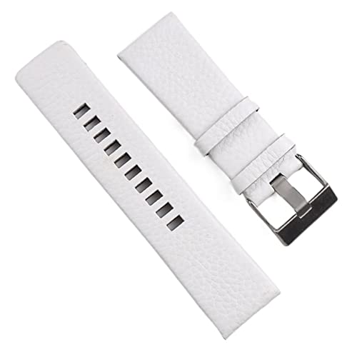 Bracelet de montre 22mm 24mm en cuir véritable litchi noir marron pour DIESEL