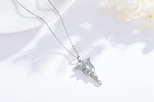 lotus & leaf Arwen Evenstar Necklace 925 Sterling Silver Hobbit Jewelry Necklace Gifts for Women Men2