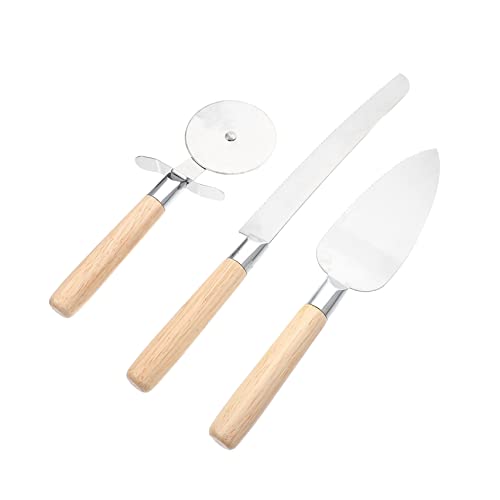 OFFSCH Pizza Cutter Set Stainless Steel Pizza Cutting Devices Ergonomic Handle Kitchen Baking Tools and Slicer