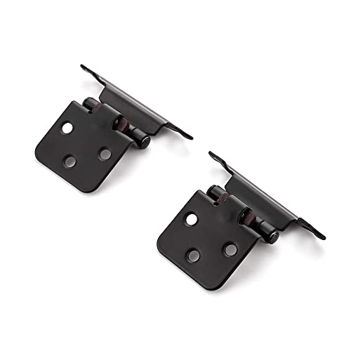 Image of Ravinte Matte Black Cabinet Hinges, 1 /2 Inch Overlay, 40 Pack (20 Pairs)