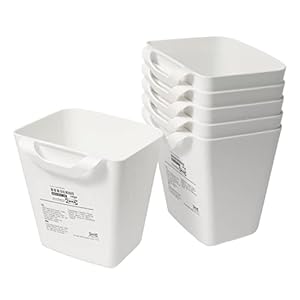 Ikea SUNNERSTA Keukenhangcontainers, wit, 12 x 11 x 13 cm, 750 ml, kunststof, 503.037.35 – Set van 6