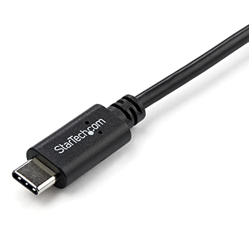Startech.com Right Angle Usb-C Cable - 1M / 3 Ft - Reversible - M/M - Usb Type C Cable - Usb-C Charge Cable - Usb C To Usb C Cable (Usb2Cc1Mr), Black #TOP2