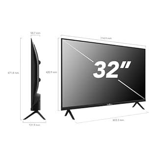 Smart Tech 32HN01K TV HD LED 32 Pouces (80cm) Triple Tuner Dolby Digital Plus, 2xHDMI, 2xUSB