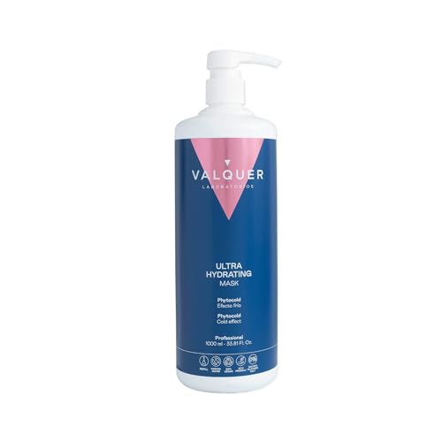 VALQUER Mascarilla Capilar Ultra Hidratante Zero | Repara, Nutre y Revitaliza el Cabello Seco | Efecto Antifrizz con Keratina, Extracto de Soja y Vitaminas | Vegano | 1 L