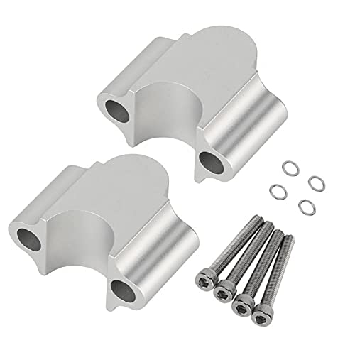 Akozon Rehausse Guidon 22Mm, Lenker 22Mm, Erhöhter Lenker Universal-Aluminiumlegierung Lenkererhöhung 7/8'' 22 Mm Motorrad-Lenkererhöhungsklemme Wartungsarbeiter(Galvanisieren)