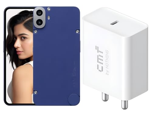 Image of Original CMF 33W Rapid Type C Mobile Phone Charger Adapter for CMF Phone 1 | Phone 2a Plus | Phone 2a | Phone 2 | Phone 1 | Buds | Ear Stick- Support Charging 45w Power Delivery Charge Adaptor, White