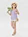 Girls Eyelet Flowy Tank Tops Cute Summer Spaghetti Strap Tops Kids Fashion Embroidery Sleeveless Shirts Purple