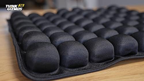 Think Gizmos Zephyr Fidget Seat Cushion For Office or Gaming Chair Inflatable Air Seat Cushion Portable Breathable for Office Chair Wheelchair Car - Pressure Relief Air Cushion Non-Slip