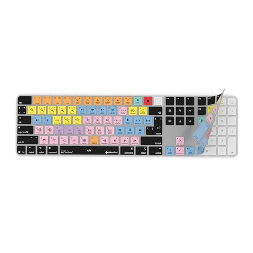Editors Keys Keyboard Cover Compatible with Avid Pro Tools – For Apple Magic Keyboard with Touch ID & USB-C – Fits UK, US, EU Layouts – Mac Keyboard Cover (2025 Onwards)