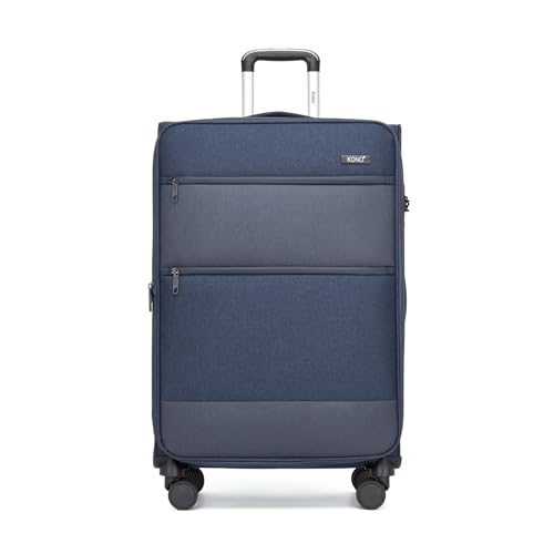 Kono 28 Inch Softside Expandable Checked Luggage 8 Spinner