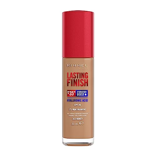 Rimmel London, Lasting Finish, Base de maquillaje, 303 - Honey, 30ml