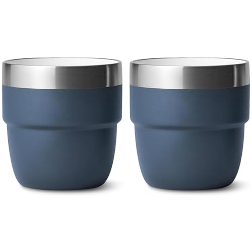 Recopilación de Tazas para cafe espresso los más solicitados. 50 2pcs tazas apilables, tazas de café espresso de acero inoxidable aislados 4 oz, café expreso fáciles limpiar
