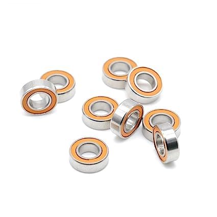 10Pcs SMR148 2RS CB ABEC7 8x14x4mm Stainless Steel Hybrid Ceramic Ball Bearing by RainDew Without Grease Fast Turning