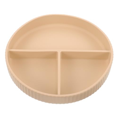 HOMOCONO 防抖シリコーン仕切りプレート 大人用ランチトレイ 食品仕切り皿 キャンプ ピクニック対応 カフェテリア用耐久性ディバ 再利用可能