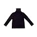 Toddler Baby Girl Basic Solid Color Turtleneck T-Shirt Tops Long Sleeve Fall Winter Clothes (Black,1-2 T)
