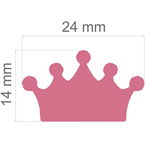 Furador Jumbo Alavanca Papel Coroa Toke e Crie, Branco/Rosa