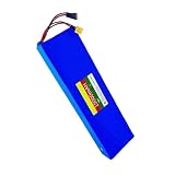 IOLKHFK Batteria agli ioni di Litio 13S4P 48V 15Ah, BMS Integrato, connettore: Spina XT60+T, Compatibile con Il Pacco Batteria for Scooter Elettrico Evercross H5
