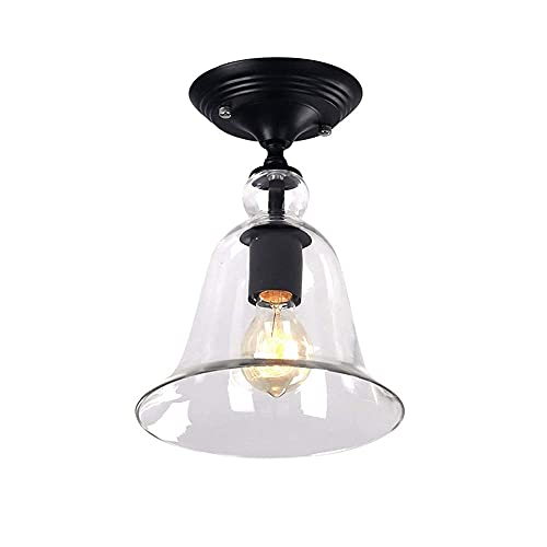 Plafonnier rétro en cristal et verre soufflé pour illuminer une chambre au style chic