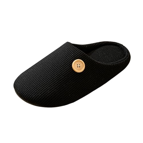 Slippers For Women Indoor Womens Memory Foam Cotton Scuff Slipper Slip On Fall House Shoes Flats Breathable Lightweight Washable Non Skid Rubber Soles2