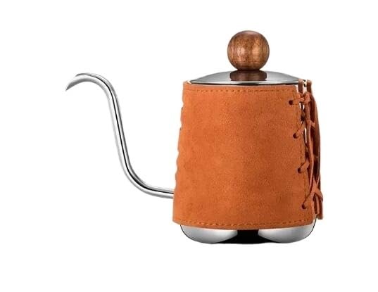 Jarra de café de Acero Inoxidable, Olla de Goteo for café, sin asa, antiescaldado, for Colgar en la Oreja, caño de Cuello de Cisne, cafetera, inauguración de la casa cafetera (Size : 350ml)