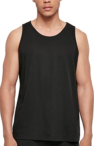 Build Your Brand Basic Tank Camiseta, Black, L para Hombre