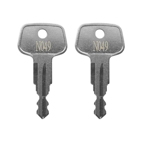 VIDABTE N049 Thule Roofs Car Rack Replacement Key, Thule Roof Rack Replacement Key, Thule Bicycle Rack Key, Replacement Key for Thule Ski, Roof, Cargo Box, Carrier Racks and Crossbars [Code N049]