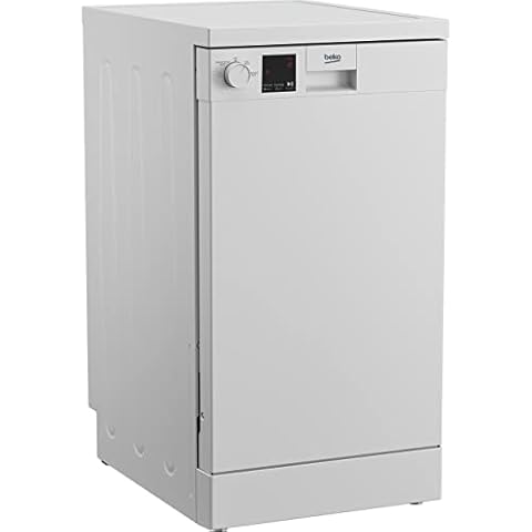 BEKO DVS04X20W Slimline Dishwasher in White Cover