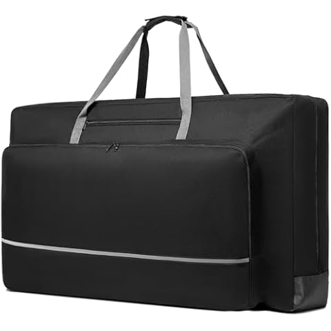 SLINRKE Cornhole Carrying Case Fits 4' x 2' Regulation Size Board, Heavy-Duty 900D Cornhole Boards Bag with Front Pockets and Padded Shoulder Strap for Cornhole Outdoor Games, Only Bag Cover