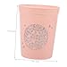 NUOBESTY 6pcs Reusable Cups Party Water Cups Decorative Juice Drinking for Wedding Unbreakable Plastic