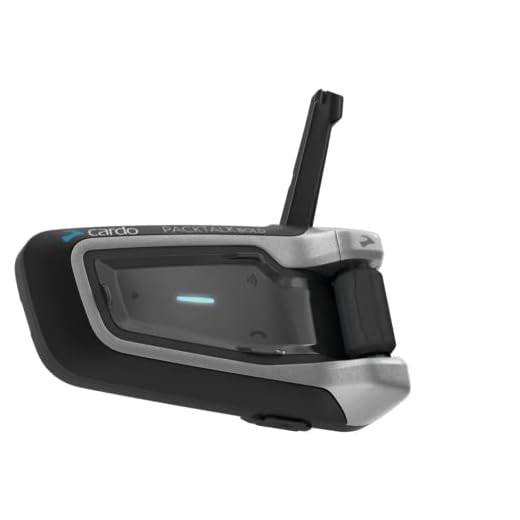 Cardo PTB00101 - PACKTALK Bold Motorcycle Bluetooth Communication System Headset - Black, Dual 2 Pack
