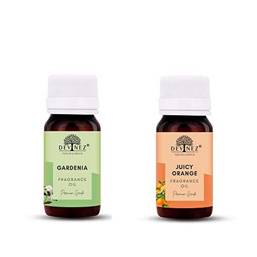 Image of Devinez Gardenia, Orange Aroma Oil for Ultrasonic /Tealight /Reed Diffuser, 60ml Each