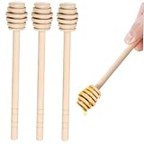 CONGARTENO 3 Stück Honigrührer Honiglöffel Honigstäbchen Rührspender Niesellöffel Mischglas Spender Kleine Rührer Honigspender Aromatisierte Stäbchen Wiederverwendbar