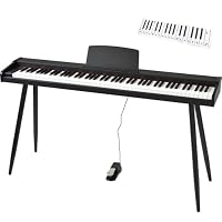 Amazon | TORTE トルテ 電子ピアノセット 木目調 スリムデザイン 88