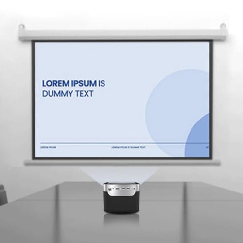 Pantalla de proyector manual 72 pulgadas 4:3 ajustable miniatura 1