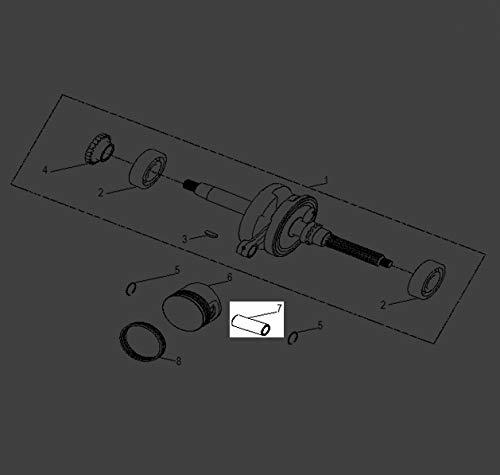 Polaris OEM Predator 50 Piston Pin for 2007-2019 Outlaw Predator 50 0453832