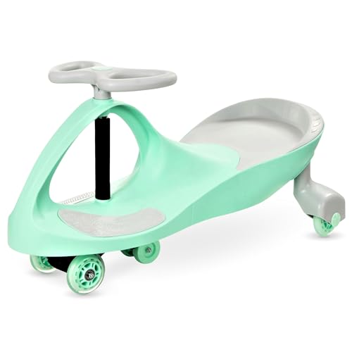 Coche para bebés 3+, TwistCar, Coche para niños pequeños, Vehículo para niños y niñas, Coche Giratorio con Volante, Ruedas de Goma, Capacidad de Carga hasta 120 kg, LED Color Menta