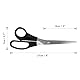 Westcott Schere 8 (20,3 cm) Schwarz Linkshänder, Büroschere mit schwarzen Kunststoffgriffen, Extrascharfe Klinge, rostfreier Edelstahl, Papierschere, Haushaltsschere, Bastelschere, E-31182 00